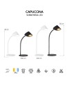 CAPUCCINA * SOBREMESA LED PEQUEÑA 8,5W